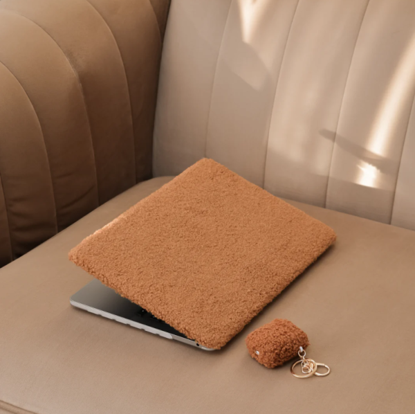 Cosy Teddy MacBook Case - Brown