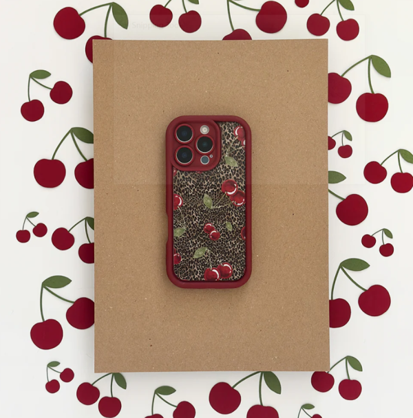 Leopard Cherries Phone Case