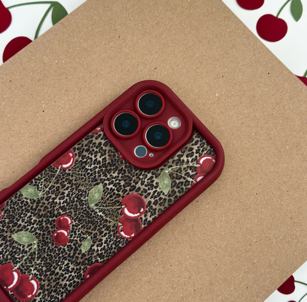 Leopard Cherries Phone Case - Image 6